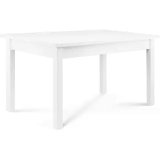 Konsimo Esstisch Esszimmertisch Küchentisch rechteckig "CENARE", Weiß, Buchenholz/Laminat, Modern, 140-180x78x80 - Weiß