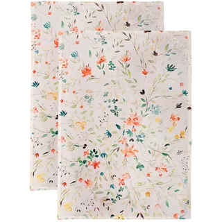 Maison d' Hermine Colmar 100% Baumwolle Set von 2 Multi-Purpose Küchenhandtuch | Bar Handtücher | Frühling/Sommer (50 cm X 70 cm)