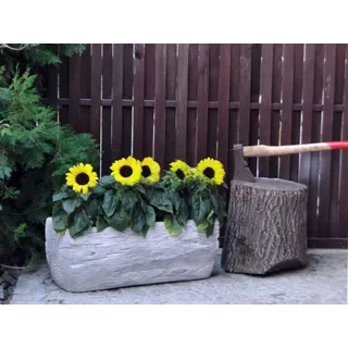 Blumentöpfe Kasten Topf Blumen Töpfe XXL Beton Garten Terrasse Skulptur S104063