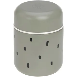 Lässig Baby Kinder Thermo Warmhaltebox Brei Snacks auslaufsicher Edelstahl 350 ml/Food Jar Happy Prints light olive