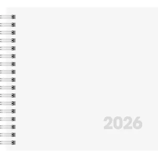 Brunnen Buchkalender Mod. 762 '26 | 162×150 mm, Karton, weiß
