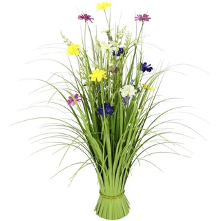 I.GE.A. »Mit Cosmeablüten« Grasbusch, künstlich, Dekogras, bunt,