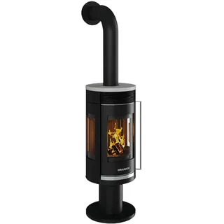 Oranier | Kaminofen | Rota Twist | 5,5 kW | Schwarz, Top Bianco