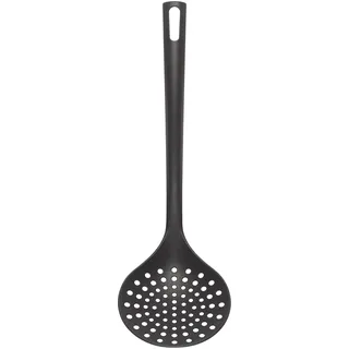 Chef Aid Nylon-Schaumlöffel, BPA-frei, hitzebeständig bis 210 °C, schonend für Antihaft-Pfannen, spülmaschinenfest, ergonomischer Griff, kratzschonend, Schwarz