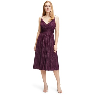 Vera Mont Damen 0285/4066 Kleid, Shiny Aubergine, 34