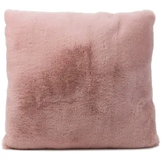 Dekokissen GÖZZE "Fellimitat-Kissen" Gr. 2, rosa (altrosa, unifarben), B:60cm L:60cm, Polyester, Dekokissen_Sitzkissen_Kissenhüllen, Dekokissen