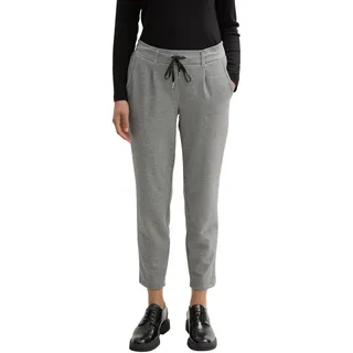 TOM TAILOR Damen Loose Fit Jersey-Hose, 36989 - White Black Mini Pepita, 40/28