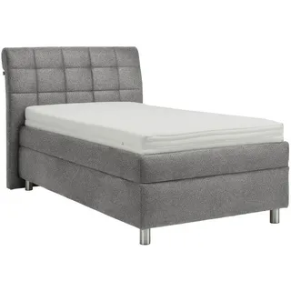 Esposa Polsterbett , Hellgrau , Textil , Birke , Schichtholz , H3 , Höhe ca. 19 cm , 100x200 cm , Über- und Sondergrößen erhältlich, Bezug abnehmbar/waschbar, Ober- und Unterseite versteppt, wendbar, atmungsaktiv,Über- und Sondergrößen erhältlich, Bettkasten, gepolstertes Kopfteil, Stoffauswahl, in verschiedenen Größen erhältlich,Federholzleisten verleimt, Federleisten mit Duokappen, verstellbar , Schlafzimmer, Betten, Polsterbetten