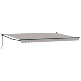 vidaXL Markise Hellgrau 500 x 300 x 165 cm Polyester und Metall - Hellgrau