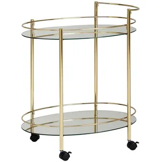 Wohnling Servierwagen gold 67,0 x 46,0 x 79,0 cm
