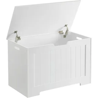 VASAGLE Schuhbank 40 x 76 x 48 cm Sitzbank / weiß