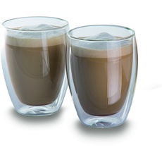 Bild 2er Set Cappucino Gläser HELU Transparent