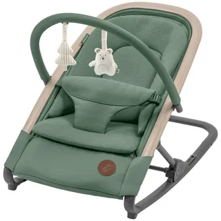 Maxi-Cosi Schaukelwippe , Dunkelgrün , Textil , 42.5x48x73.5 cm , Bezug abnehmbar, Bezug waschbar, Sicherheitsgurt, Spielbogen, zusammenklappbar , Babymöbel & Kindermöbel, Babyzimmer, Babywippen & Babyschaukeln