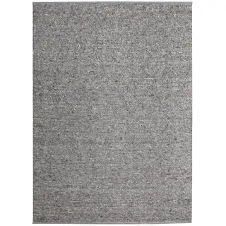 Steffensmeier Handwebteppich Benin aus 100% Schurwolle in Grau, mit Fusselstopp, Größe: 170x230 cm