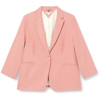 Tommy Hilfiger Damen Blazer Curve Elegant, Rosa (Teaberry Blossom), 50