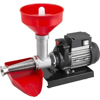 RGV New Pommi Elektrische Tomatenpresse schwarz 150 kg/h aus Edelstahl und Gusseisen - Schwarz, Rot