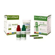 BeneCheck Harnsäure Teststreifen und Kontrolllösung
