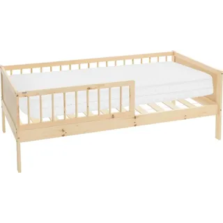 ML-Design Kinderbett 80 x 160 cm Kiefer massiv natur beige