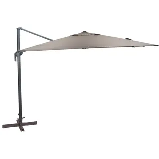 Garden Impressions HAWAII Alu-Ampelschirm Gartenschirm neig-/drehbar 2,7x2,7m taupe