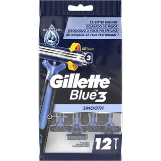 Gillette Blue3 Smooth Einwegrasierer, 12 St.