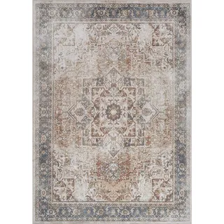 livabliss MARLENHEIM Vintage-Teppich 120 x 170 cm Braun