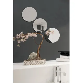 MSV Spiegelfliesen Ø 15 cm Grau