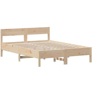 vidaXL Massivholzbett ohne Matratze 160x200 cm Kiefernholz