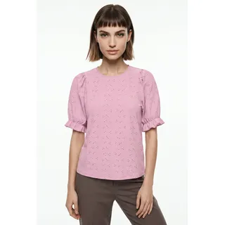 Only ONLNEW SMILLA LIFE S/S PUFF TOP JRS Rosa M