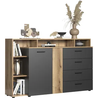 Home Affaire Estepona Lowboard 168 x 101 x 38 cm Braun/Holzwerkstoff