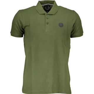 Grünes Poloshirt mit Applikation und Logo von Gian Marco Venturi : Größe - L Größe: L - Grün