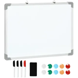 Homcom Whiteboard 60 x 1,8 x 45 cm Weiß