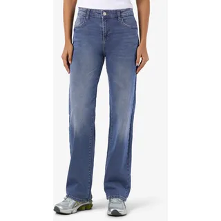 Noisy May Weite Jeans »NMYOLANDA NW WIDE JEANS AZ308MB FWD NOOS« extra lang blau