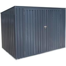 Bild Mülltonnenbox für 3 Tonnen 235 x 97 x 128 cm dunkelgrau