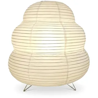 Papierlaterne Tischlampe Origami Nachttischlampe Japanische Faltbare Reispapier Lampe Retro Design Dekoratives Stimmungslicht für Schlafzimmer Wohnzimmer Wohnungsdeko Gemütliche Innenbeleuchtung