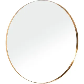DRW 72168 Runder Wandspiegel aus Metall in Gold, 120 x 120 x 3 cm, Medidas: 120x120x3cm