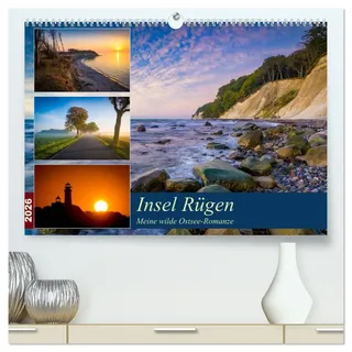 Insel Rügen - Meine wilde Ostsee-Romanze (hochwertiger Premium Wandkalender 2026 DIN A2 quer), Kunstdruck in Hochglanz: Traumhafte Landschaften der größten Insel in Deutschland (CALVENDO Natur)