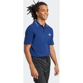 Poloshirt ADIDAS SPORTSWEAR "ESSENTIALS SMALL LOGO PIQUÉ", Herren, Gr. 3XL, blau (dunkelblau, weiß), Obermaterial: 100% Baumwolle, Shirts Poloshirt