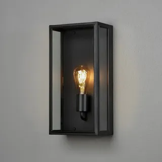Konstsmide Außenwandleuchte Aluminium/Glas 12,5 x 20,5 x 40 cm Lieferumfang: E27 schwarz