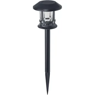 Osram SMART+ Outdoor Bluetooth Solar-Gartenspieß Path, mit regulierbarem Weißlicht (3000K-6500K) + Farblicht, ohne Strom nutzbar, bis acht Stunden Brenndauer, Schutzklasse IP44, schwarz