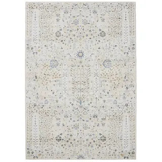 benuta Basic Waschbarer Teppich George - Beige 120x170 cm - Kunstfaser - Rechteckig & im Style: Vintage, Elegant, Retro - Pflegeleicht für Wohnzimmer Schlafzimmer