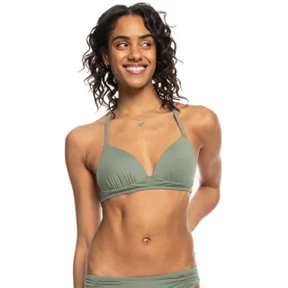 Roxy Bikini Beach Classics vorgeformtes Triangle Bikini Top grün - L