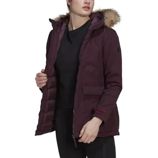 adidas Wintermantel Utilitas Hooded Parka mit Kapuze violett Damen