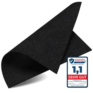 evocamp Feuerfeste Unterlage 70 x 32 cm Stoff schwarz