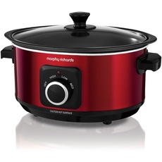 Morphy Richards Slow Cooker Sear and Stew 460014 3,5 l, Rot