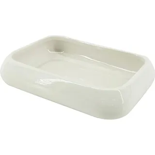 Elegante Servierschale aus Porzellan in Weiß - ideal zum Servieren - Weiß