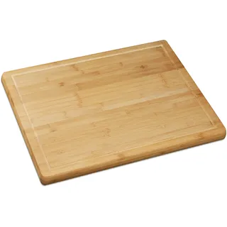 Relaxdays Schneidebrett Bambus 1 St. 56,5 x 50 cm Braun