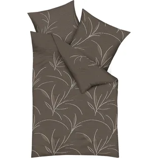 KAEPPEL Organic Floral Braun 155 x 220 cm + 2 x 80 x 80 cm