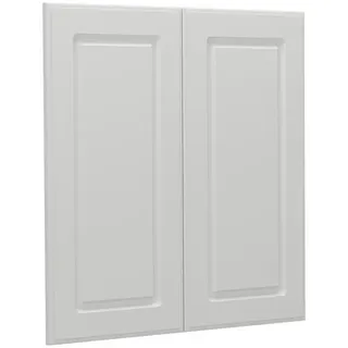 Vicco Küchenfront R-Line Weiß Landhaus 59.2 x 59 cm Möbelfront für den Hängeschrank , Holzwerkstoff , Rechteckig , 59.2x59x1.6 cm , Küchen, Küchenmöbel, Küchenschränke, Küchenoberschränke