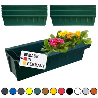 Paletten Blumenkasten 10x Dunkelgrün Einsatz zum an- & Einhängen Pflanzkasten