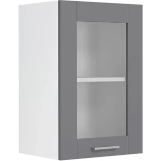 Hängeschrank VCM "Küchenschrank B. 40 cm Hängeschrank Küche Colura", schwarz (weiß, anthrazit), B:40cm T:31cm, Obermaterial: 100% Holz Wood., Schränke, Hängeschrank